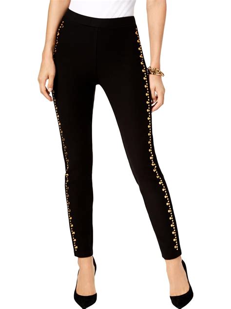 michael kors black leggings free shipping|Michael Kors crepe pants.